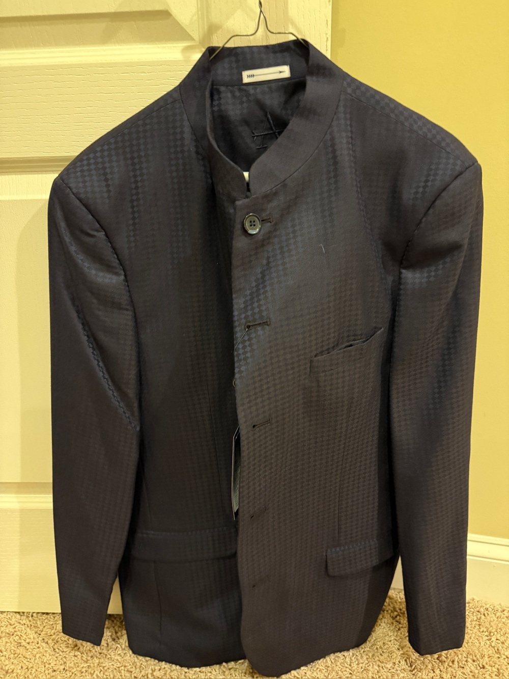 Arrow Men's light greenish grey Collar Sport Coat